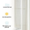HLC.ME Sierra Burlap Flax Linen Privacy Sheer Light Filtering Window Grommet Curtains Panels, Set of 2 - 4 of 4