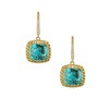 Ivy Sharpe 14K Gold Over Sterling Silver Turquoise Drop Earrings - 3 of 3