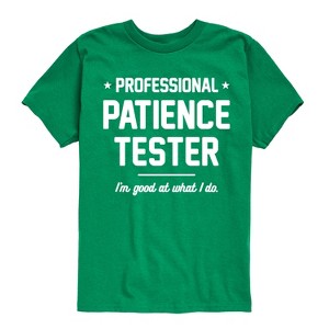 Boys' - Instant Message - Professional Patience Tester Short Sleeve Graphic T-Shirt - 1 of 4