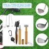 Unique Bargains Golf Clean Tool Set Brush and 2 Club Groove Sharpeners - 4 of 4