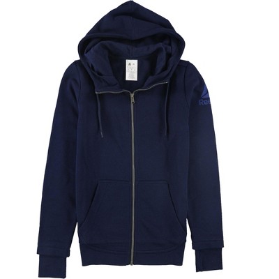 Reebok Womens US Full-Zip Fleece Hoodie Sweatshirt