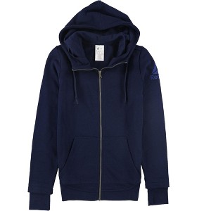 Reebok Womens US Full-Zip Fleece Hoodie Sweatshirt - 1 of 2