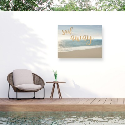 "Beach Sail Away" Outdoor Canvas