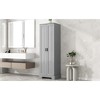 OUTSUPPLY 2-Door Storage Cabinet with Adjustable Shelves for Bathroom, Office & Dining Room, Anti-Tipping Safety, Metal Handles - 4 of 4