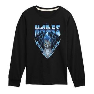 Boys' - Disney Villains - Hades Glam Rock Long Sleeve Graphic T-Shirt - 1 of 4