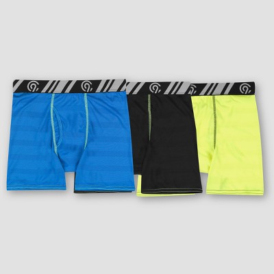 Boys 3pk Poly Mesh Stripe Boxer Briefs 