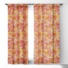 Jenean Morrison Abstract Butterfly Pink Set of 2 Panel Blackout Window Curtain - Deny Designs - image 3 of 4