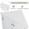 QingMoon Triangle Bathroom Storage Cabinet, Freestanding Floor Corner Cabinet with Doors and Adjustable Shelves for Bathroom, Living Room - 4 of 4