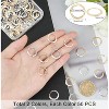 100pcs 16mm Hoop Charms, Gold & Silver Round Linking Rings for Christmas Jewelry Making (Earrings, Necklace) - 2 of 4
