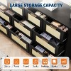 10 Drawer Dresser for Bedroom, 59'' Farmhouse Rattan Dressers & Chests of Drawers, Wooden Storage Organizer with Anti-Tipping Device - 4 of 4