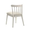 Gulches Set of 2 Rustic Farmhouse Dining Side Chairs, Solid Wood Frame, Weathered Natural Finish, Easy Assembly - 4 of 4