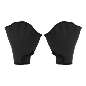Unique Bargains Swimming Diving Resistance Webbed Training Aquatic Gloves 1 Pair - 1 of 4
