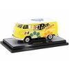 1960 Volkswagen Delivery Van Yellow w/Bright White Top & Flower Graphics Ltd Ed 1/24 Diecast Model Car by M2 Machines - 2 of 3