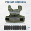 Weighted Vest for Men Women, 25 LBS Adjustable Workout Weight Vest with Reflective Stripe & Shoulder Pads, Wearable Strength Vest for Running - 2 of 4