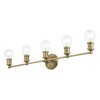 Livex Lighting Lansdale 5 - Light Vanity in  Antique Brass - 3 of 4