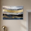 Art Remedy Rivers of Gold Blue Abstract Wall Art Framed - 2 of 4