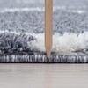 3' 11" x5' 3" Area Rug, Vintage Trellis Area Rug Bohemian Low Pile Floor Carpet Cover Non-Slip Indoor Throw Carpet Accent Rug , Dark Gray - 4 of 4