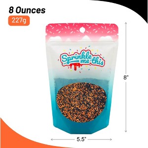Sprinkle Me This – Jack o’ Lantern Dust – Halloween Crystal Sugar Sprinkles in Vibrant Black & Orange for Spooky Treats - 1 of 4