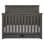 Simmons Kids' Caden 6-in-1 Convertible Crib with Trundle Drawer - Rustic Gray