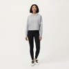 Anna-Kaci Active Women's Long Sleeve Cropped Hoodie with Kangaroo Pocket and Striped Sleeve Detail - 3 of 4
