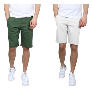 Galaxy By Harvic Men's 5-Pocket Flat-Front Slim-Fit Stretch Chino Shorts (Size 30-42) - 1 of 3