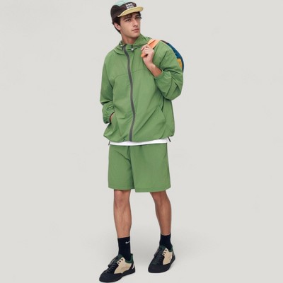 Anna-Kaci Active Men's Lightweight Full Zip Hooded Sun Protection Jacket with Adjustable Drawstring and Relaxed Fit - Medium, Green — фото 2