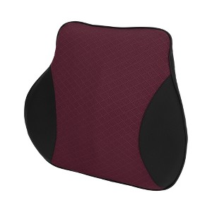 Unique Bargains Car Seat Lumbar Cushion Memory Foam Support Ergonomic Design Polyester - 1 of 4
