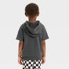 Grayson Mini Toddler Boys' Racing Hoodie T-Shirt - Gray - 2 of 3