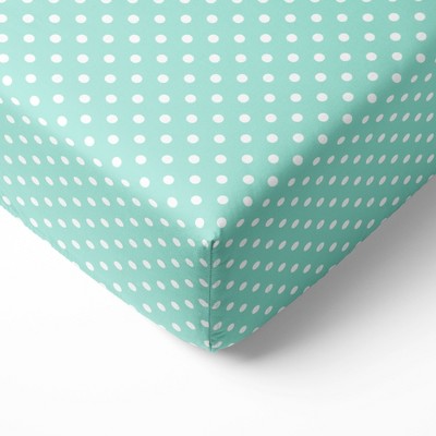 Bacati Mix And Match Pin Dots Crib Fitted Sheets - Grey, 2 Pack, 100% Cotton Percale, Standard Crib Size - View #6