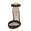Allegra K Women's Faux Leather Adjustable Ankle Strap Kitten Heel Sandals - 2 of 4