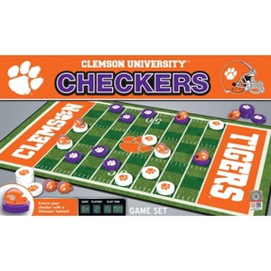 MasterPieces Officially licensed NCAA Clemson Tigers Checkers Board Game for Families and Kids ages 6 and Up - 1 of 4