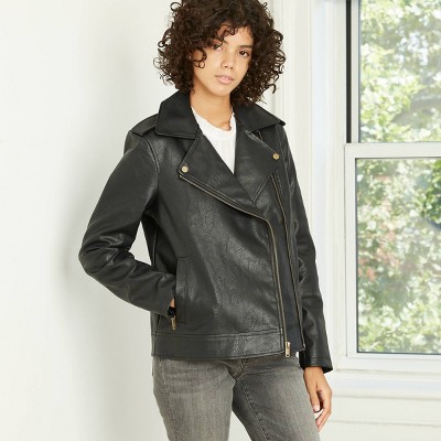 womens black jacket target