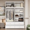 FUFU&GAGA White Combination Wardrobe Modular Modern Clothes Organiser - 2 of 4
