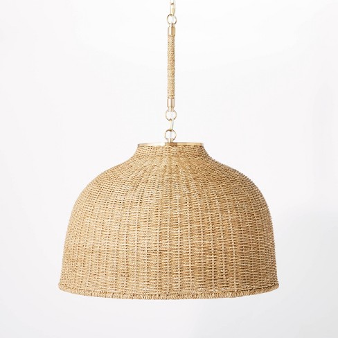 Seagrass light store pendant