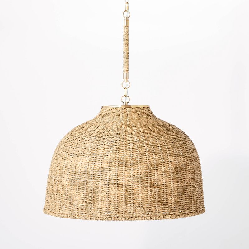 Large Seagrass Pendant Table Lamp Brown - Threshold&#8482; designed with Studio McGee, 1 of 14