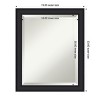 Amanti Art Oliver Narrow Beveled Wood Framed Bathroom Vanity Wall Mirror - 3 of 4