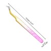 Unique Bargains Women's Durable Phoenix Eyelash Extension Tweezers Rose Red Gold Tone 1 Pc - 2 of 3