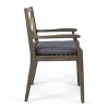 Sapphtopaz Wood Outdoor Dining Chairs Set of 2 Patio Chairs All Weather Use for Poolside, Garden, Backyard - 2 of 4