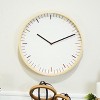 VIP Wood 14 in. White Minimalist Wall Clock - 2 of 4