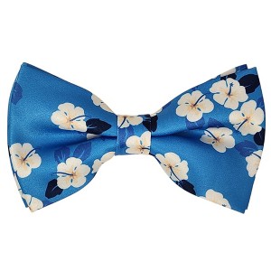 Men's Floral Printed Design 2.75 W And 4.75 L Inch Pre-Tied adjustable Bow Tie - 1 of 3
