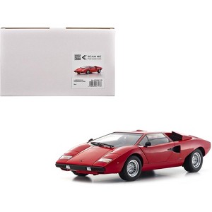 Lamborghini Countach LP400 Red 1/12 Diecast Model Car by Kyosho - 1 of 4