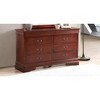 ORRD Louis Philippe Cherry Dresser - Traditional 8-Drawer Chest with Dovetail Construction, Carved Details & Metal Glides - 2 of 4