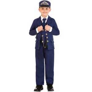 HalloweenCostumes.com Boys North Pole Train Conductor Costume for Boysren - 1 of 1