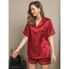 SilkSilky Women's Pure Silk Short Pajama Set - 4 of 4