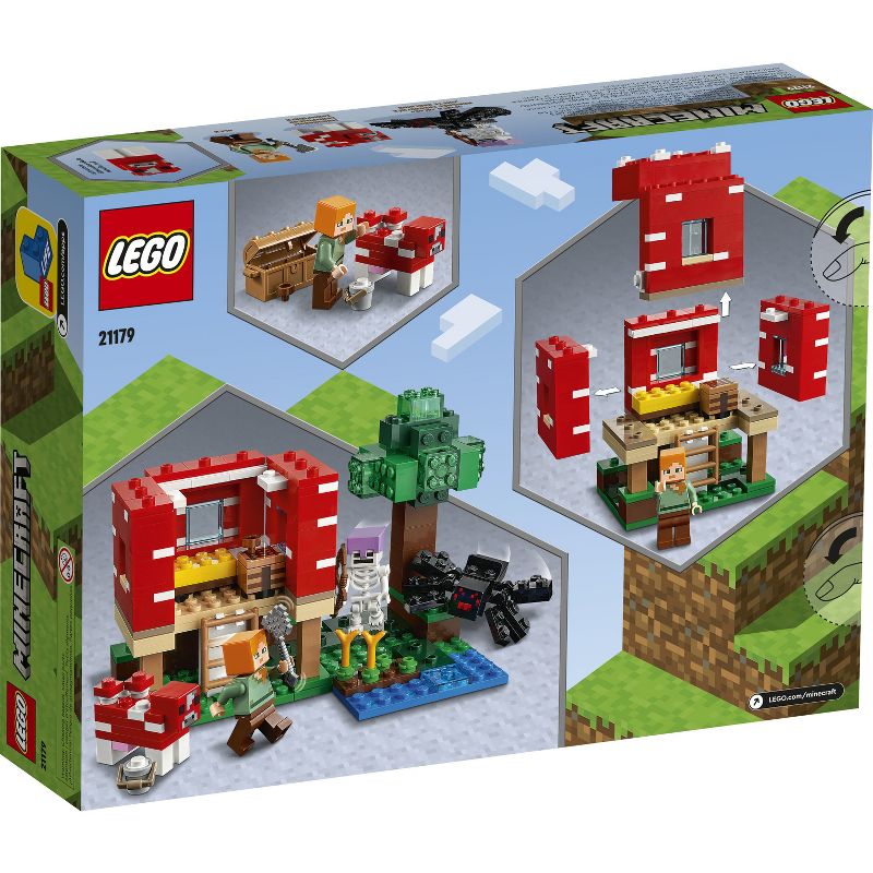 LEGO Minecraft The Mushroom House Toy 21179, 5 of 10