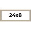 PosterPalooza | 24x8 Thin Barnwood Picture Frame, UV Acrylic, 2 Finishes - Grey and Black - 2 of 4