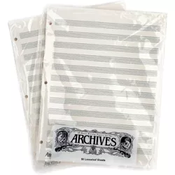 Archives Loose Leaf Manuscript Paper 12 Staves 50 Sheets