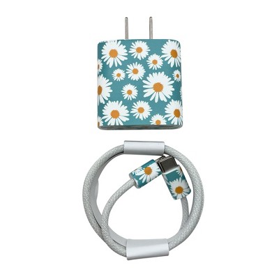 Olivia Pratt Printed Wall Charger 20W USB-C Power Adapter with USB-C to Lightning 3.3ft Nylon Cable