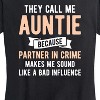 Women's - Instant Message - They Call Me Auntie Short Sleeve Graphic T-Shirt - 2 of 4