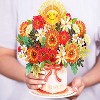Paper Love HugePop Happy Bouquet Pop Up Card, with Detachable Paper Bouquet, Gift for All Occasions - Jumbo 10" x 14" Cover - 2 of 4